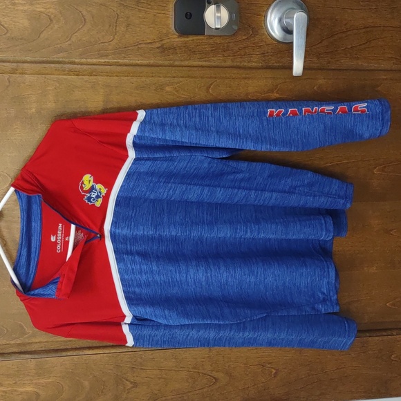 Colosseum Red and Blue Kids Long Sleeve Tee - Picture 4 of 4